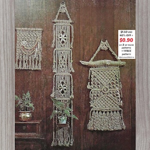 RETIREMENT-SALE***  Boho Macrame Wall Hanging Pattern - Easy Beginner Home Decor Craft Tutorial