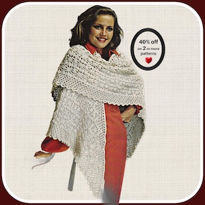 RETIRING-SOON*  Boho Lace Crochet Shawl Pattern – Vintage Wrap Lightweight Scarf PDF