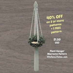 247 Macrame Plant Hanger Pattern –Easy DIY Boho PDF Tutorial for Handmade Home Décor, Easy Macrame Plant Hanger Tutorial for Cozy Boho Decor