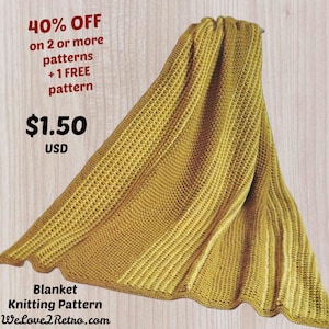 179 Decke Strickmuster - PDF - Einfache Anfänger Afghan, Chunky Lapghan & Throw Strickmuster, Lap Decke Vintage Stil, Afghan Strickmuster