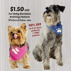 790 Dog Bandana Knitting Pattern – Knit Dog Scarf, Collar & Pet Accessories – Cute DIY Dog Fashion PDF, dog fashion knitting.