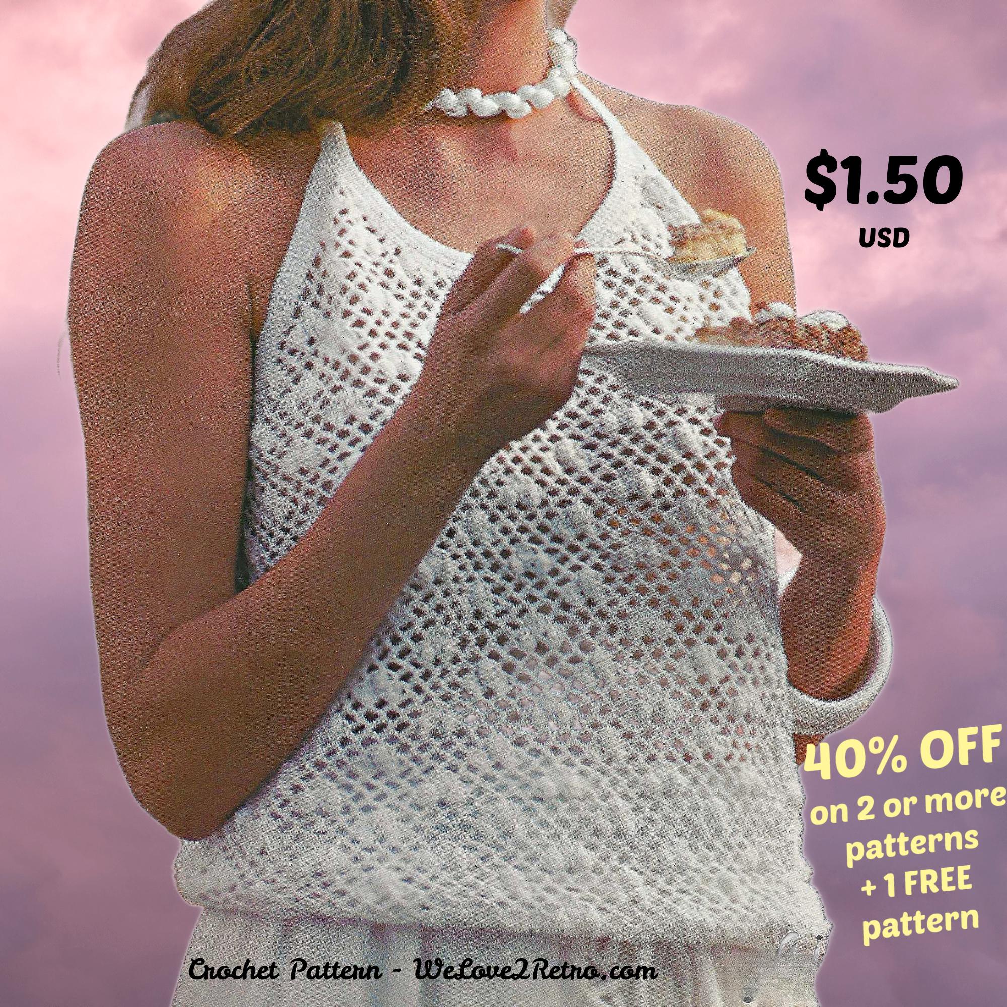 Crochet Summer Top Pattern: Vintage Boho Sun Top (PDF Download)