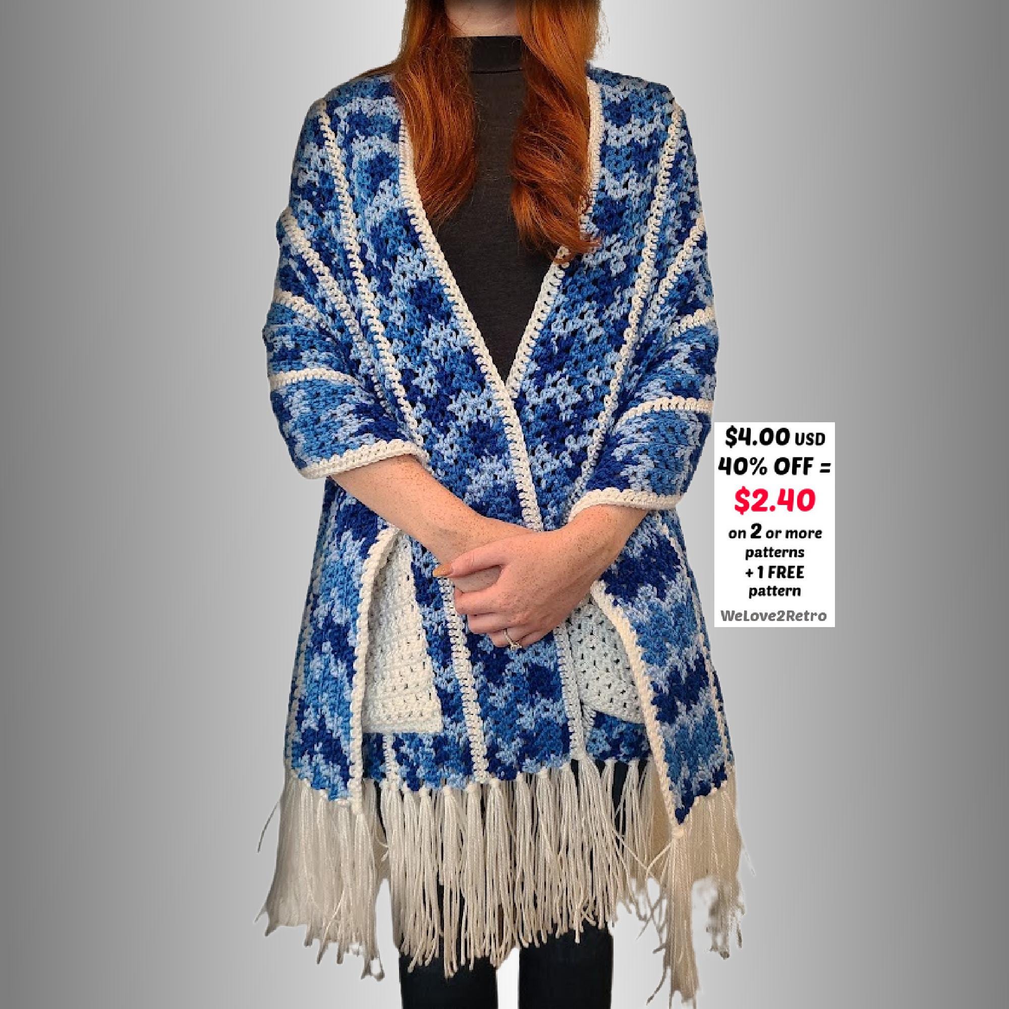 RETIREMENT-SALE*** Easy Crochet Pocket Shawl Pattern PDF – Cozy Boho ...