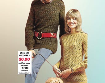 RETIREMENT-SALE***  Sweater Crochet Pattern PDF – Unisex Pullover Jumper,  Handmade Winter