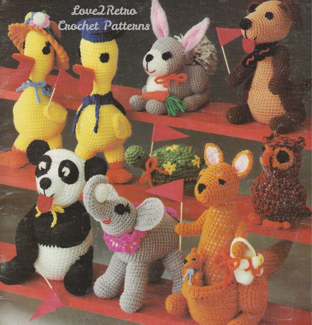167 9 Vintage Amigurumi Crochet Patterns Amirugumi Crochet Etsy