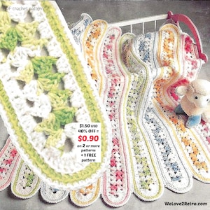 RETIREMENT-SALE***  Mile-a-Minute Crochet Baby Blanket Pattern PDF – Easy Afghan, Beginner Nursery Gift