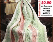 Easy Crochet Blanket Pattern - Afghan Baby Throw Cozy Lapghan Boho Simple Crochet PDF
