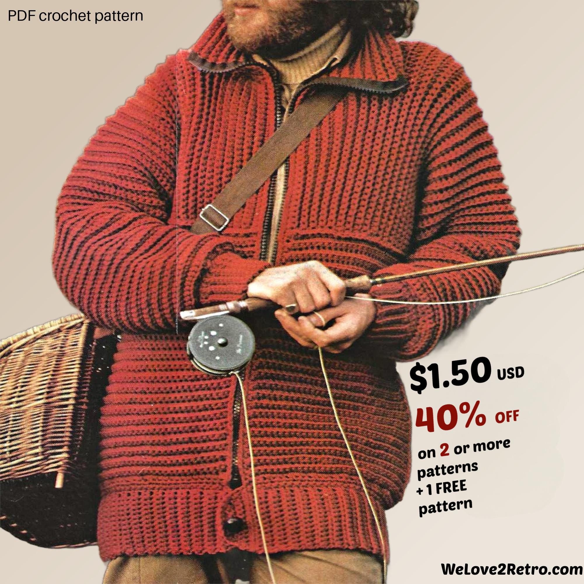 Crochet Zip Cardigan - Etsy