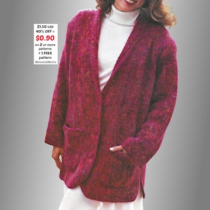 Crochet Cardigan Pattern PDF – Vintage Boho Coat & Jacket, Layering