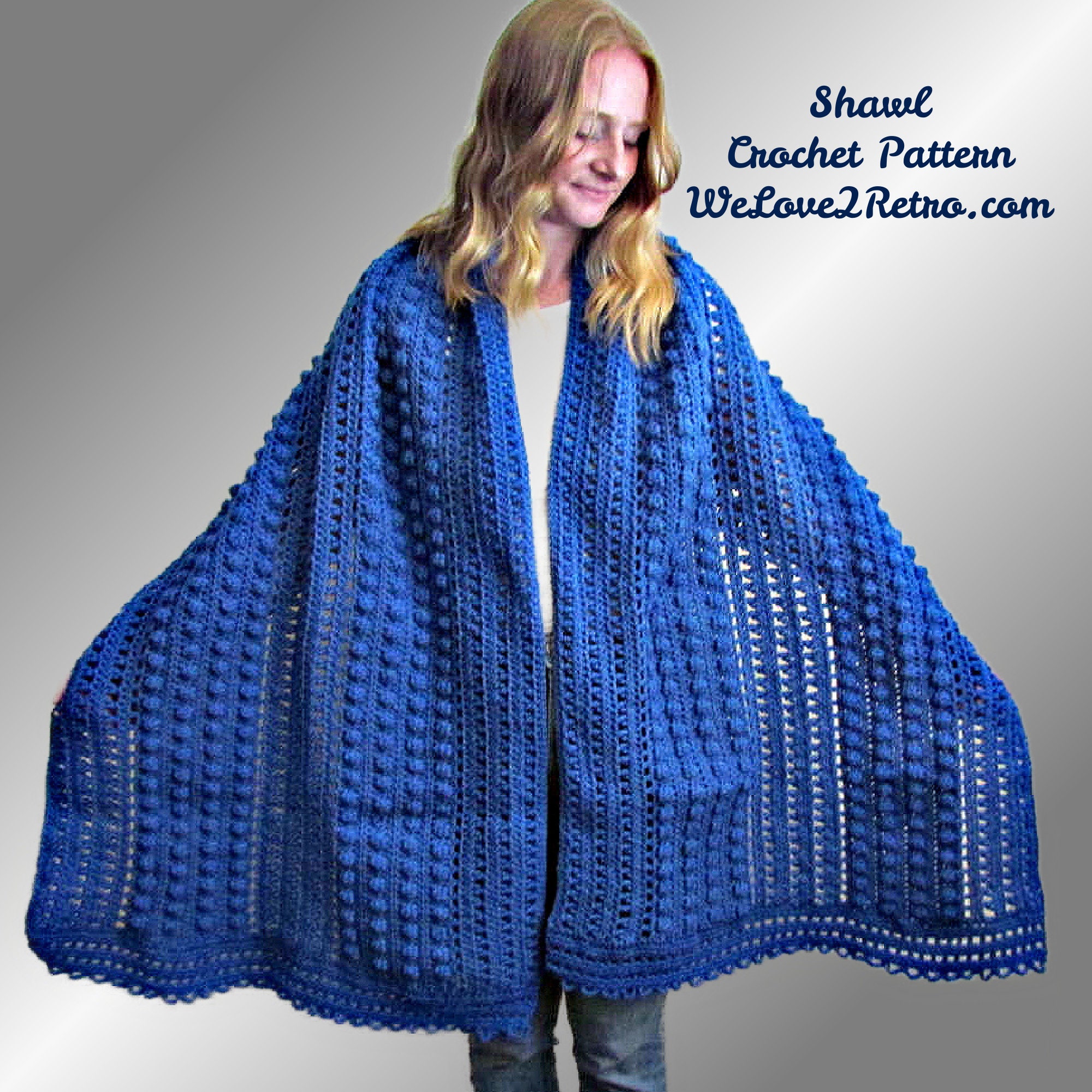 RETIREMENT-SALE*** Boho Crochet Shawl Pattern PDF - Easy Textured Wrap ...