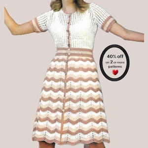 RETIREMENT-SALE* Boho Crochet Dress Pattern • Vintage Summer Dress • Retro Women’s PDF