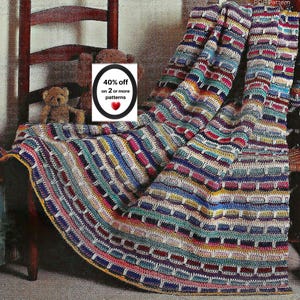RETIRING-SOON= Scrap Yarn Crochet Blanket Pattern • Stash-Buster Afghan - Easy Throw (PDF Design)