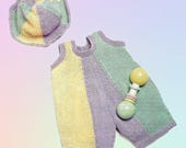 Knit Baby Romper Pattern PDF – Vintage Knitting Onesie & Dungarees, Easy Clothes  Newborns