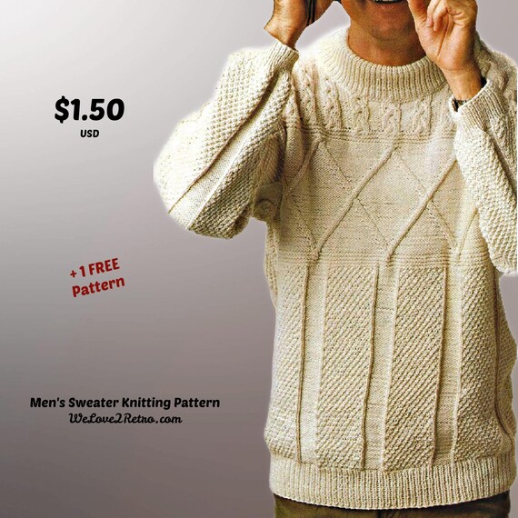 Stricken Zopf Strickpullover Herren Strickanleitung Strickpullover Mit