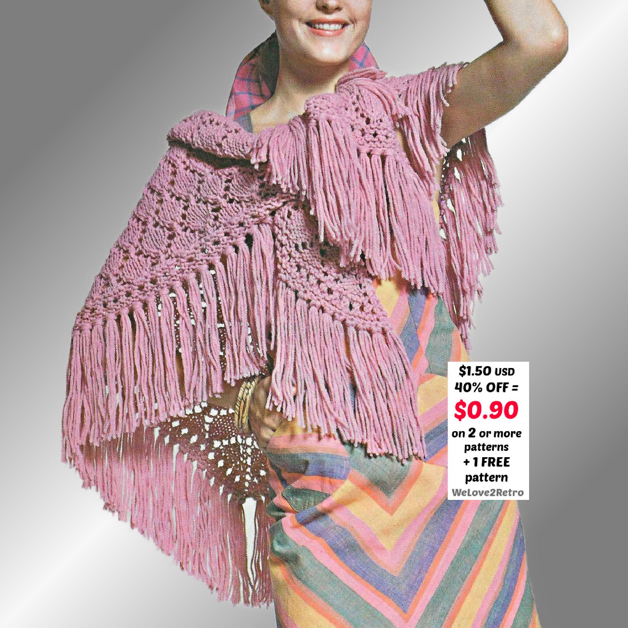RETIREMENT-SALE*** Easy Knit Triangle Shawl Pattern PDF – Lace Chunky ...