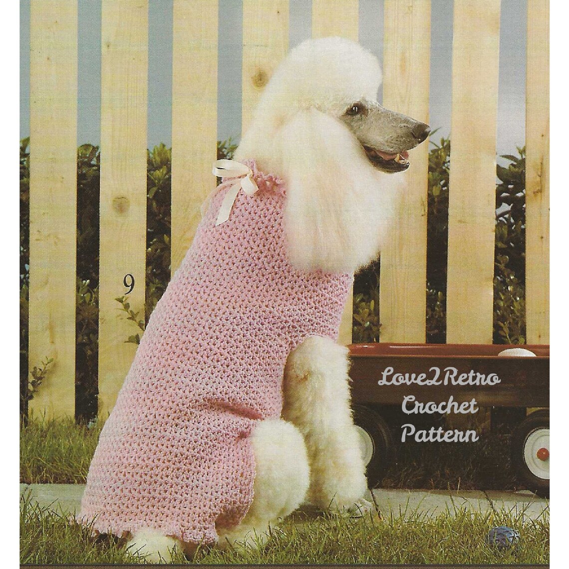 227 Vintage Dog Sweater Crochet Pattern, Dog Sweater Crochet Pattern