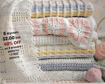 Easy Baby Blanket Crochet Pattern PDF – Soft Modern Newborn Blanket, Beginner-Friendly DIY Baby Shower Gift, Gender Neutral Design 363