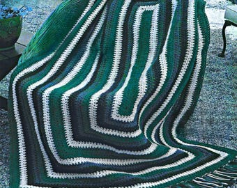 RETIREMENT‑SALE*** Crochet Granny Blanket Pattern PDF • Scrap Yarn Boho Throw • Cozy Lap Blanket
