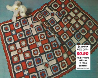 RETIREMENT-SALE***  Baby Blanket Crochet Pattern Easy Newborn Afghan PDF Beginner Throw Shower Gift Design