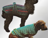 Crochet Dog Sweater Pattern - Easy Pet Coat Small Dog Winter Cozy Jumper PDF Design