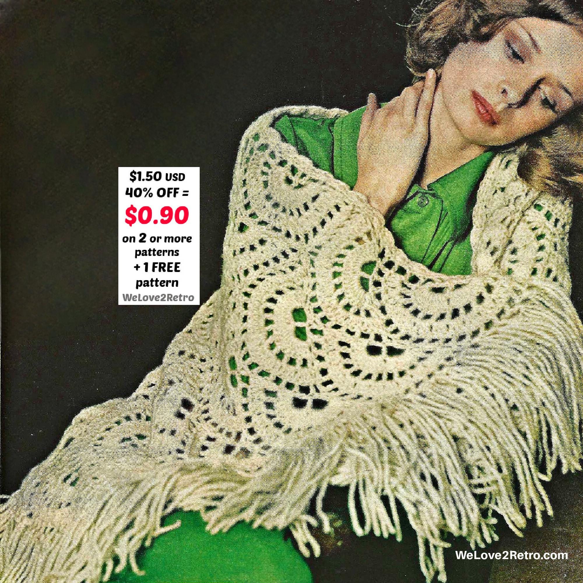 RETIREMENT-SALE*** Crochet Triangle Shawl Pattern PDF – Easy Lace Wrap ...
