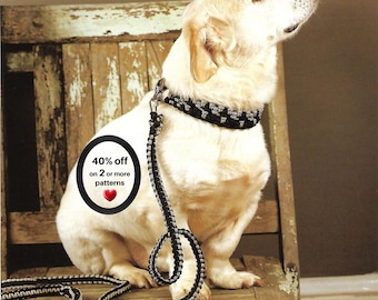 RETIREMENT-SALE--- Macrame Dog Leash & Collar Pattern PDF – Boho Vintage Pet Set