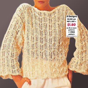 Molde em PDF para blusa de verão em tricô com renda • Cardigã boho • Peça leve e arejada para sobreposição