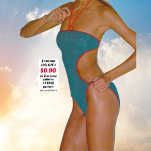 RETIREMENT-SALE*** Crochet Swimsuit Pattern Boho Bikini Monokini Easy Summer Beachwear Women PDF Tutorial