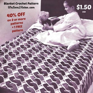1083 Easy Textured Crochet Blanket Pattern PDF, Modern Afghan, Lapghan, Baby & Throw Blanket Design, crochet lap blanket,  vintage pattern.
