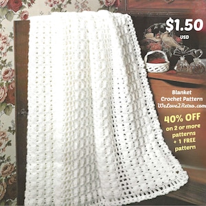 Crochet Afghan Pattern: Chunky Yarn Throw, Lapghan (PDF Pattern, Instant Download)