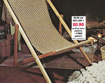 PENSIOENUITVERKOOP*** Boho macramé kussen en stoelpatroon pdf – Gemakkelijke handgemaakte woondecoratieset