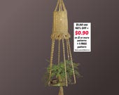 RETIREMENT-SALE***  Boho Macrame Pattern PDF – Lamp Plant Hanger & Wall Hanging  Home Decor
