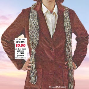 RETIREMENT-SALE***  Macrame Scarf Pattern Easy Boho Fiber Art Wearable Accessory Diy Macrame Tutorial PDF