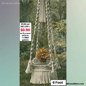 RETIREMENT-SALE***  Boho Macrame Decor Pattern PDF – Vintage Table, Shelf & Wall Hanging Tutorial