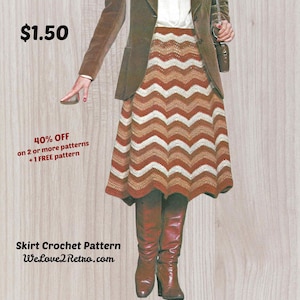 Chevron Crochet Skirt Pattern: Easy Boho Design (PDF Download