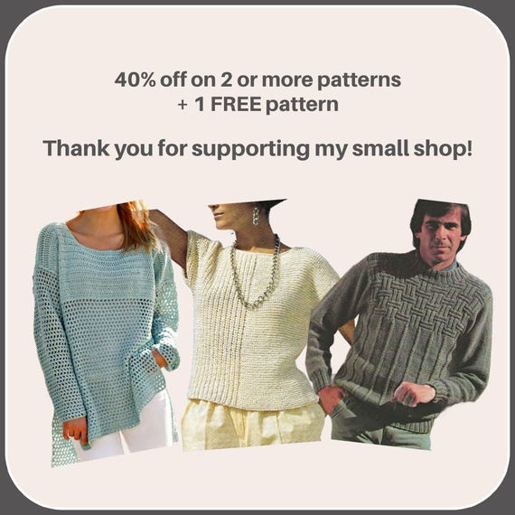 RETIREMENT-SALE* Lace Summer Sweater Knitting Pattern PDF