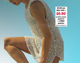 Knit Swimsuit Cover-Up PDF – Lightweight Boho Beach Tunic • Summer Cardigan