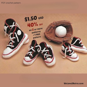 Boys&#39; Crochet Slippers Pattern PDF – Easy Kids House Shoes, Cozy Runners, Beginner DIY Gift