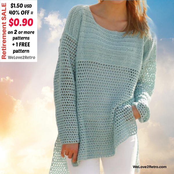 REBAJAS POR JUBILACIÓN*** Patrón de top de verano a crochet en PDF: camiseta bohemia, camiseta de tirantes fácil, ropa de playa de talla grande