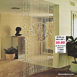 RETIREMENT-SALE***  Macrame Room Divider Pattern PDF – Boho Curtain – Easy  Wall Hanging