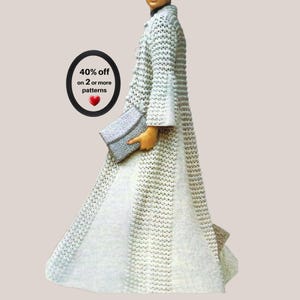 RETIREMENT-SALE*  Maxi Crochet Coat Pattern • Boho Long Cardigan • Women’s Vintage Crochet Jacket PDF