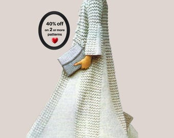 RETIRING-SOON*  Maxi Crochet Coat Pattern • Boho Long Cardigan • Women’s Vintage Crochet Jacket PDF