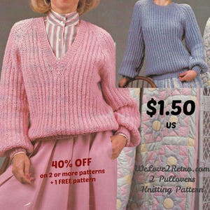 273 Beginner Knitting Pattern, Chunky Knit Sweater, Raglan Sweater Pattern, Circular Yoke Sweater, Easy Knit Jumper Pattern
