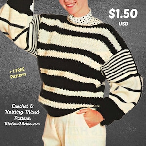 634 Unique Sweater Crochet Pattern for Women +1 FREE CROCHET PATTERN, Crochet sweater, cozy sweater pattern, boho crochet sweater.