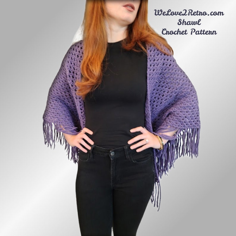 RETIREMENT-SALE*** Boho Crochet Shawl - Easy Triangle Lacy Vintage Wrap ...