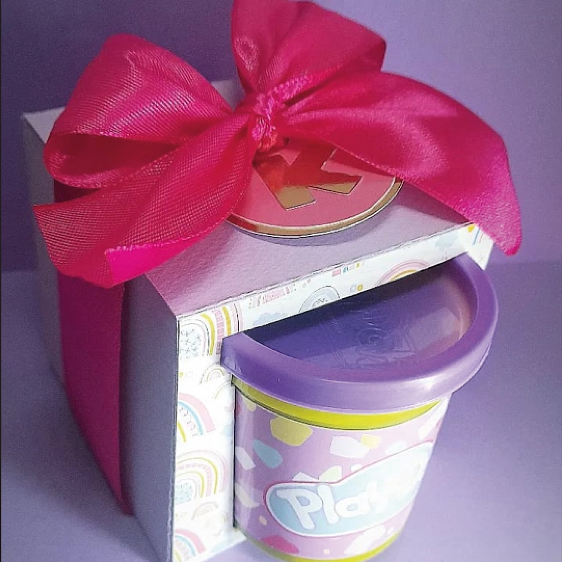 Play Doh Box / Play Doh Template / Favor Box / Play Doh Label Etsy