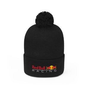 Sky Blue Orange Red Bull Beanie Striped 