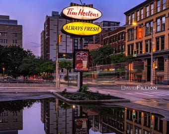 Hamilton / Lake Timicaca with Tim Horton's Sign