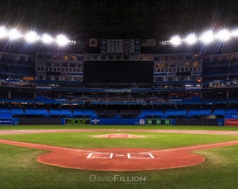Toronto / Panoramic View of the Baseball Diamond of the Rogers Centre