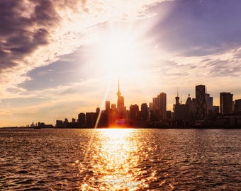 Toronto / Silhouette of the Toronto Skyline - Photography Print / Wall Art